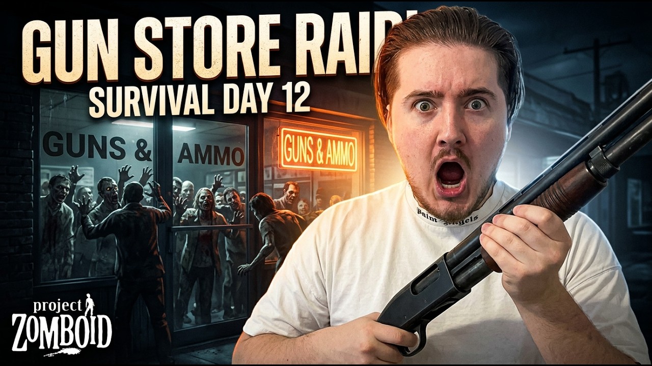 Project Zomboid Survival Series | Day 12 – Raiding The Gun Store!