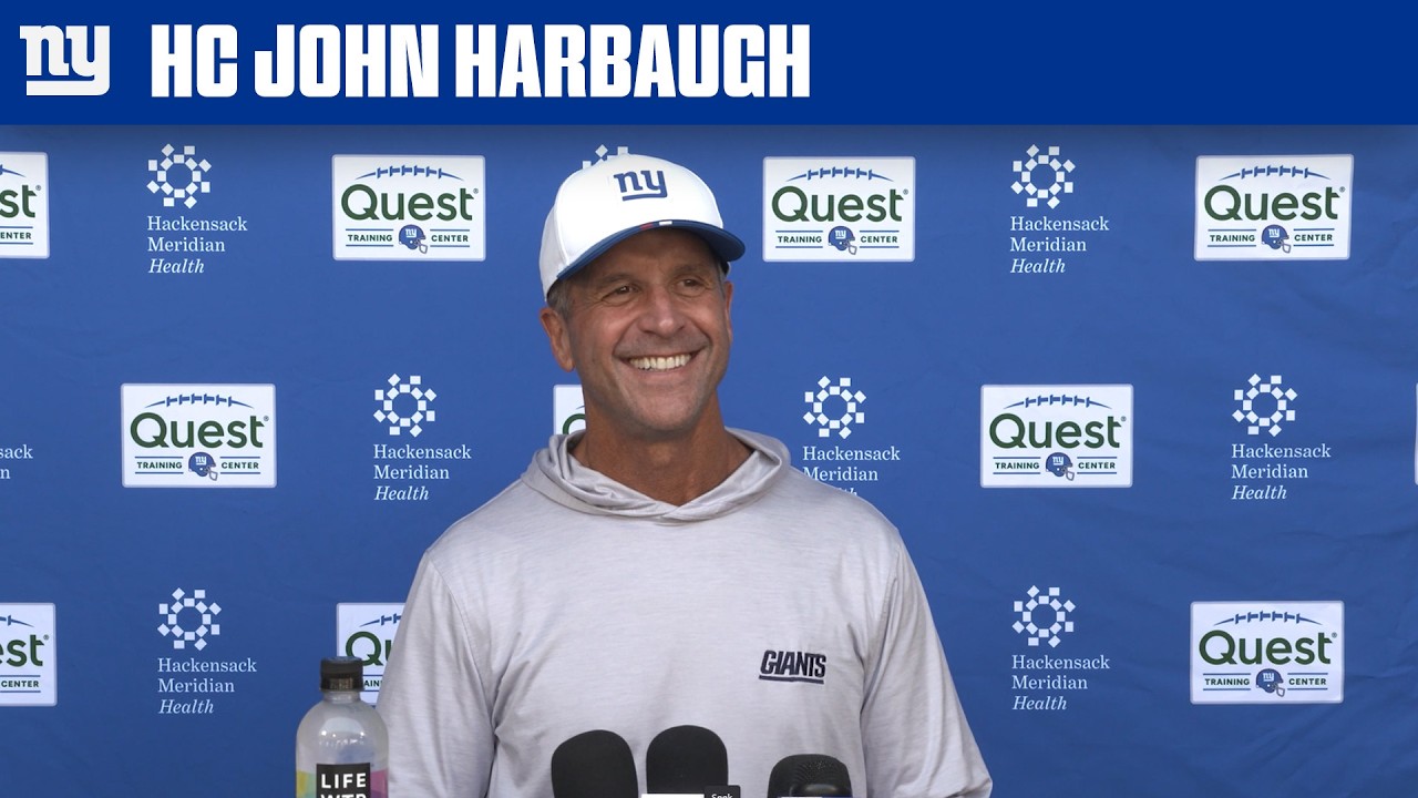 John Harbaugh Previews Week 2 vs. Rams | New York Giants