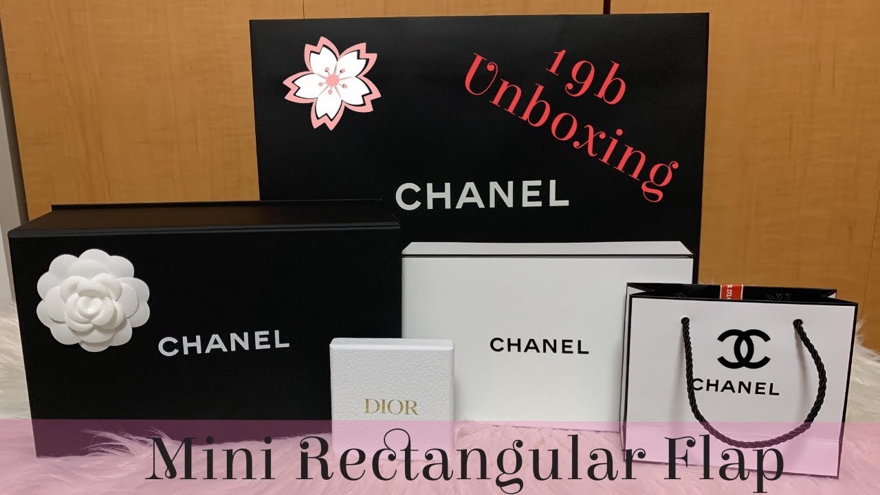 Распаковка мини-сумки Chanel 19B Collection с прямоугольным клапаном | Chanel Beauty Haul | Серьги Dior