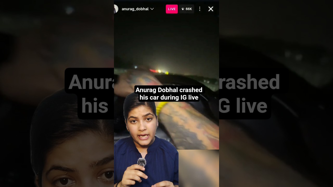 UK07 Rider Anurag Dobhal&rsquo;s car crashed during live AnuragDobhal #UK07Rider #AccidentNews #YouTuber
