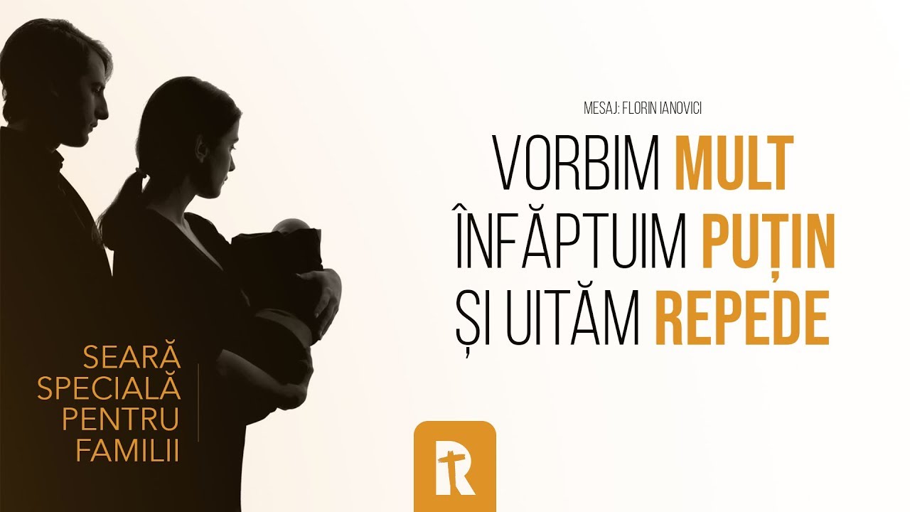 Florin Ianovici - Vorbim mult, înfăptuim puțin și uităm repede | BISERICA RENOVATIO