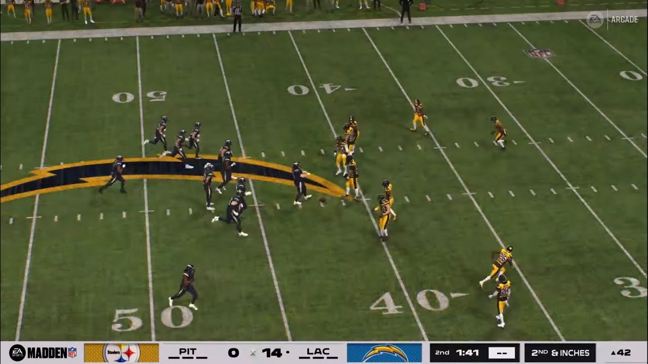 Madden NFL 26: Steelers против Chargers (CPU против CPU)
