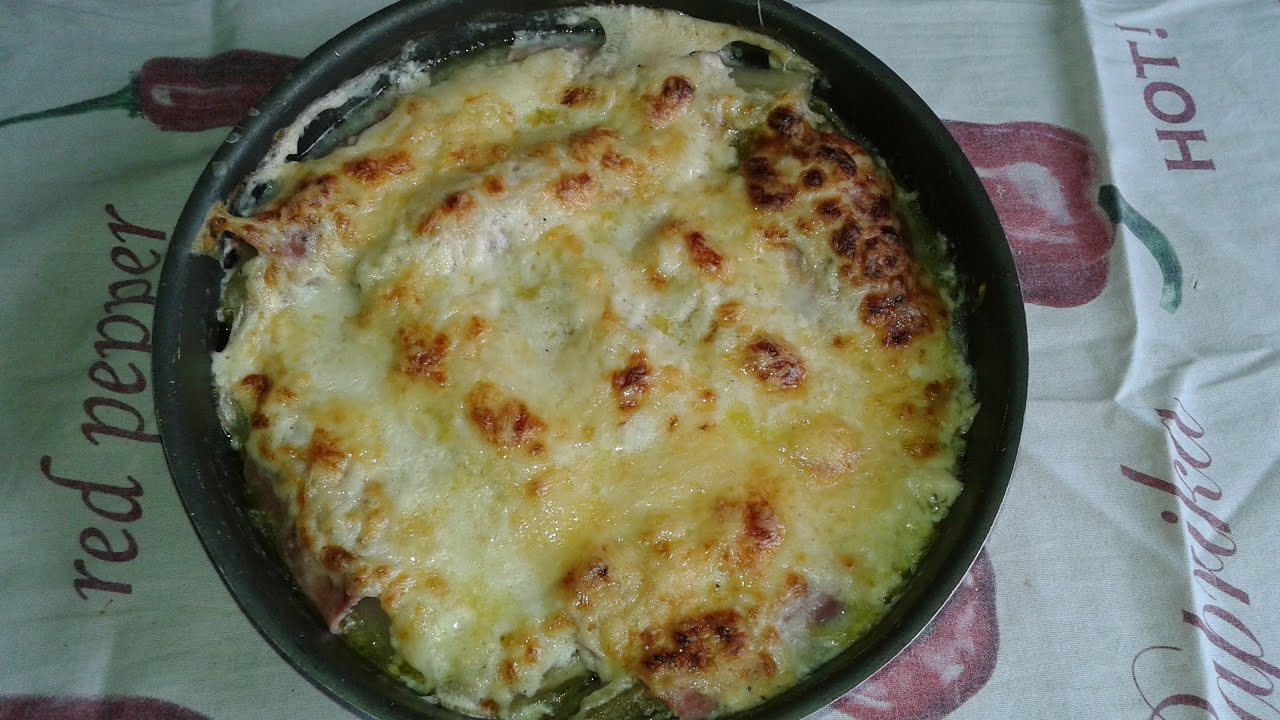 INDIVIA AL FORNO CON PROSCIUTTO E BESCIAMELLA !