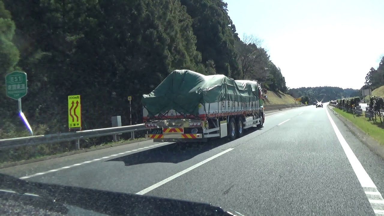 東関東自動車道　潮来IC　⇒　常磐自動車道　土浦北IC　筑波山　梅まつり会場へ　ハイエース4型ディーゼル　2021/03/03