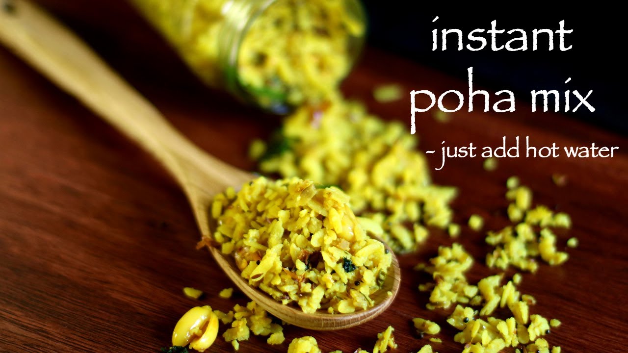 instant poha mix recipe | ready to eat poha mix - for bachelors & trips