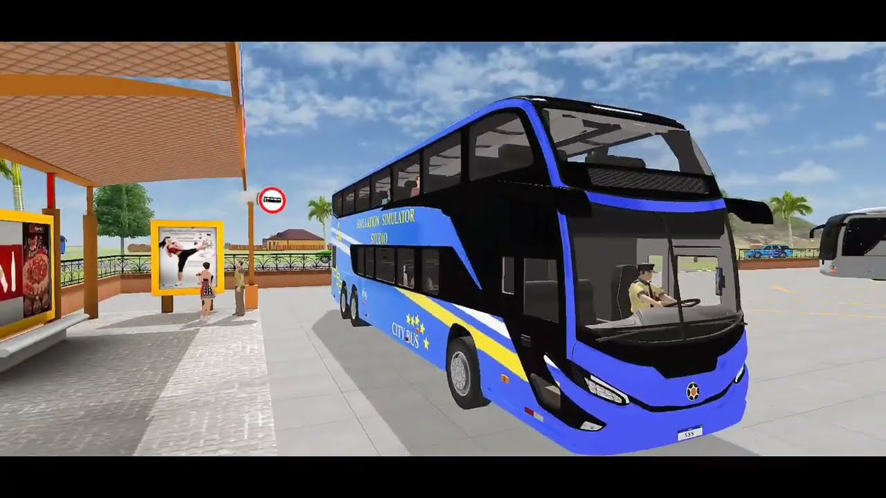 Real public Transporter Bus Gameplay - Bus Driving Simulator Game - Android Gameplay 