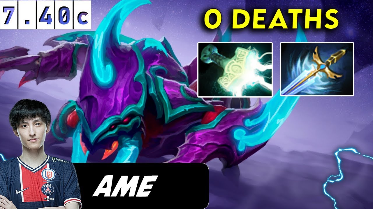 Ame Weaver Safelane 0 Deaths - Dota 2 Pro player  Paatch 7,40c Full Gameplay