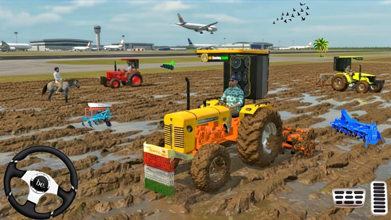 🛑 HINDUSTANI 🚜, MAHINDRA 🚜, JHOTA 🚜, 🚜 CULTIVATOR FROM FARMING 🌾🌿3D GAM PLAY#viralvideo #trending 