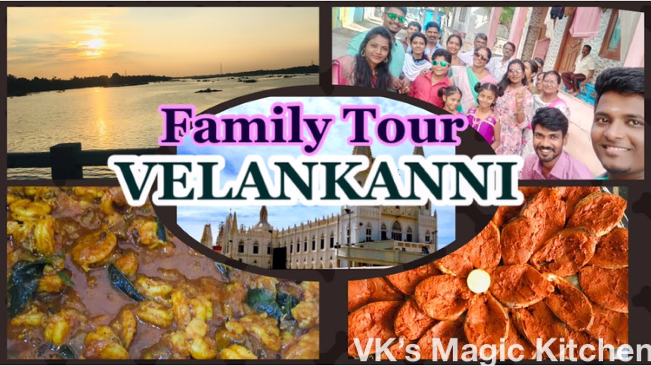 தமிழில்-FAMILY TOUR to Velankanni -Fish Fry| 🍤 Prawn Pepper Masala | MeenKulambu | 🙏🏽Tirunallar |