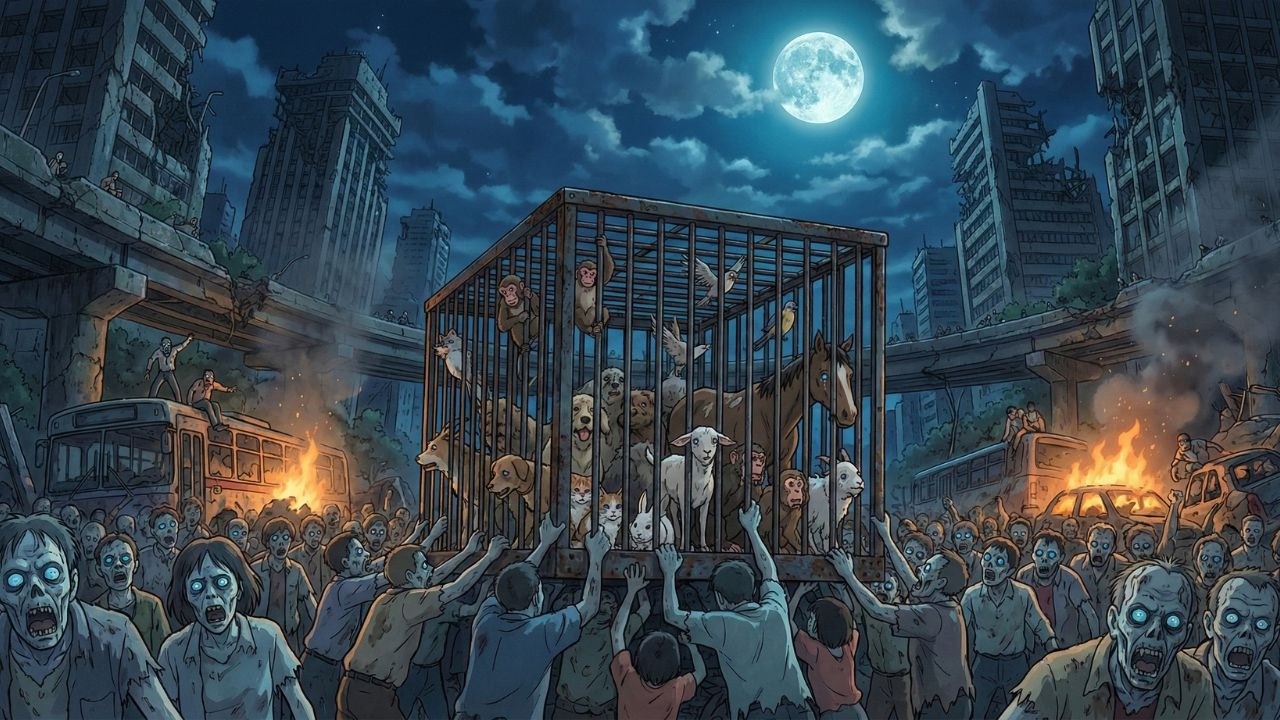 Rescuing Pets from a Zombie City to a Secret Forest Sanctuary 🌳🐾 Ghibli-Style Survival