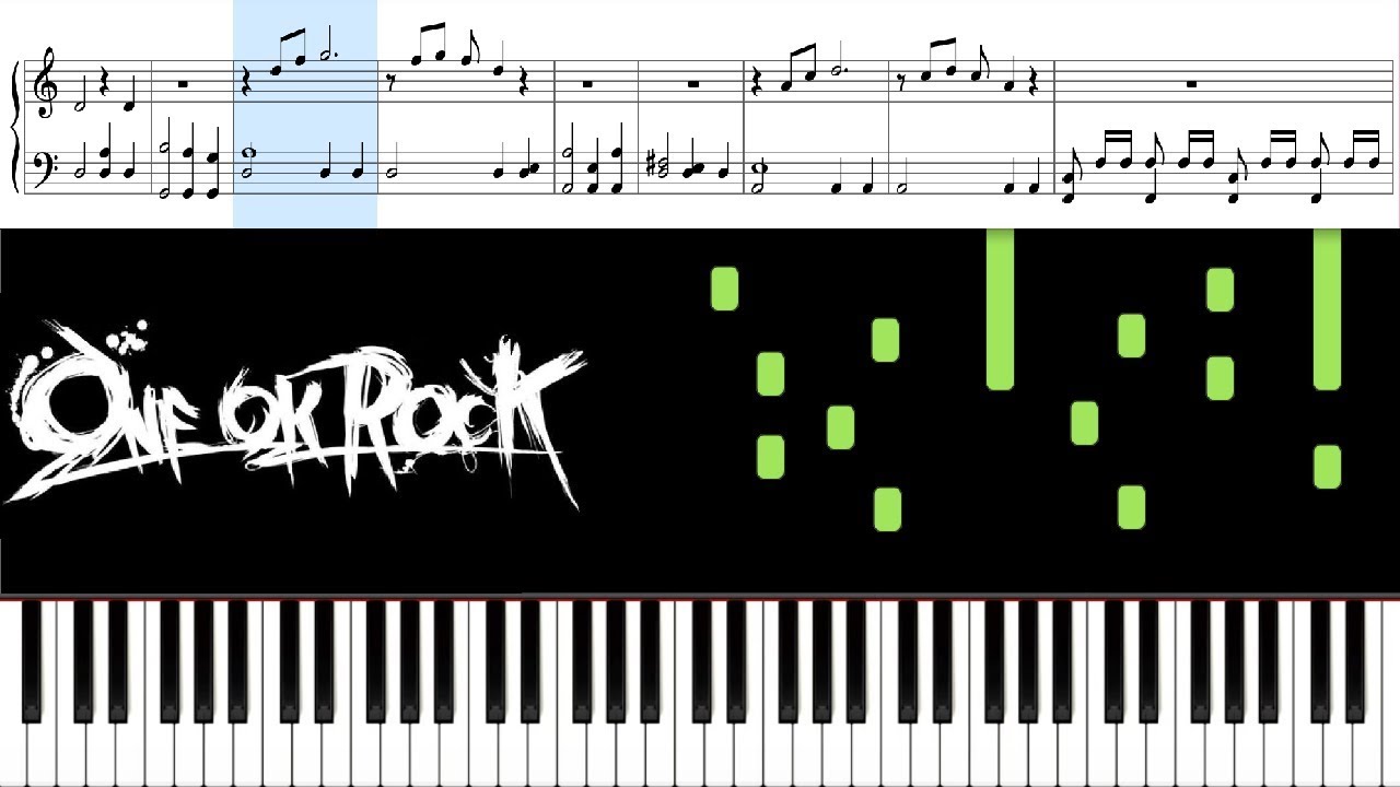 Pierce (ONE OK ROCK) - Piano Tutorial + Sheets