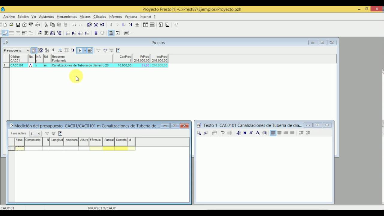 Video tutorial básico de Presto 8. 7