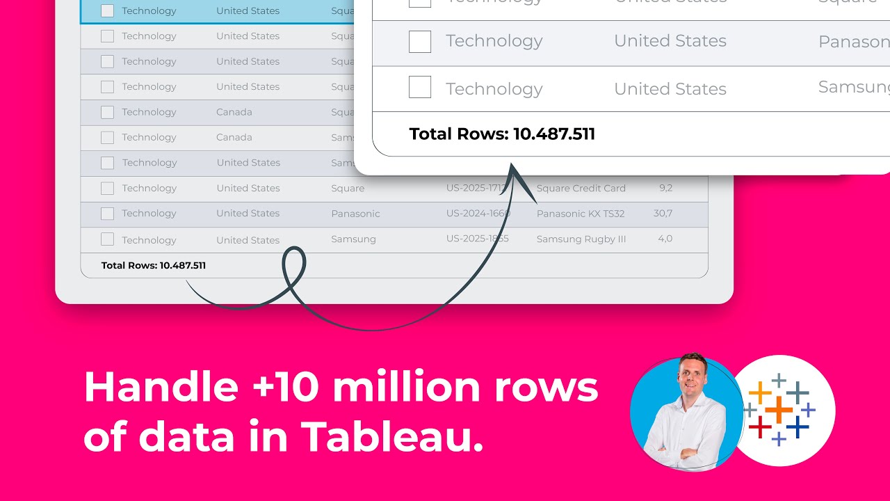 Handle Effortlessly +10 Million Rows in Tableau Using SuperTables