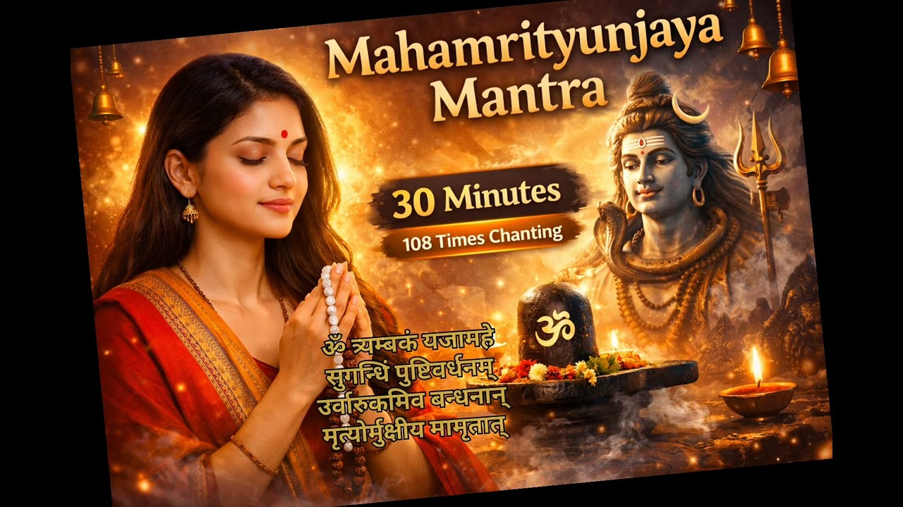 Mahamrityunjaya Mantra 108 Times #shivmantra #shivbajan 