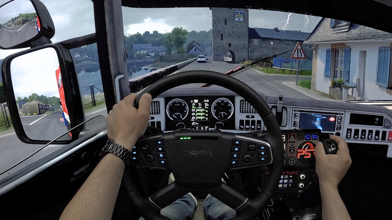 ASMR Trucking: Hauling Heavy Through the Rain! | ETS2