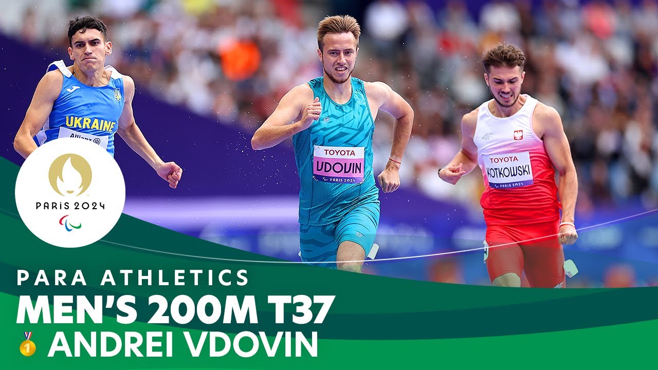 🔥 Unstoppable! Vdovin Wins 200m T37 Final 🥇 #Paris2024