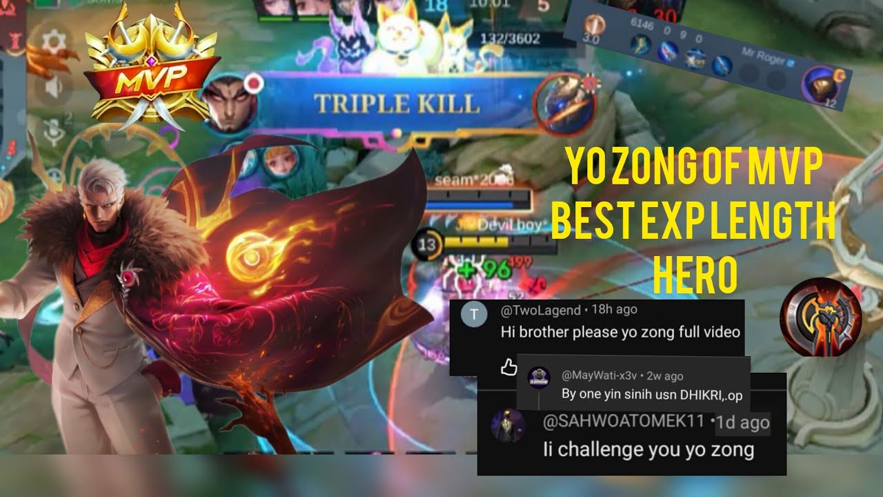 YO ZONG #MLBB YO ZONG FULL GAME PAY 