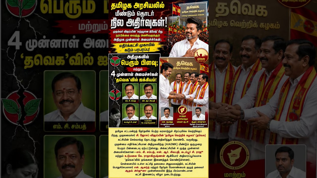 #tvk #thalapathyvijay #cm #tamilpolitics #jananayagan #aidmk #mkstalin #thalapathy #tamilnews #fyp