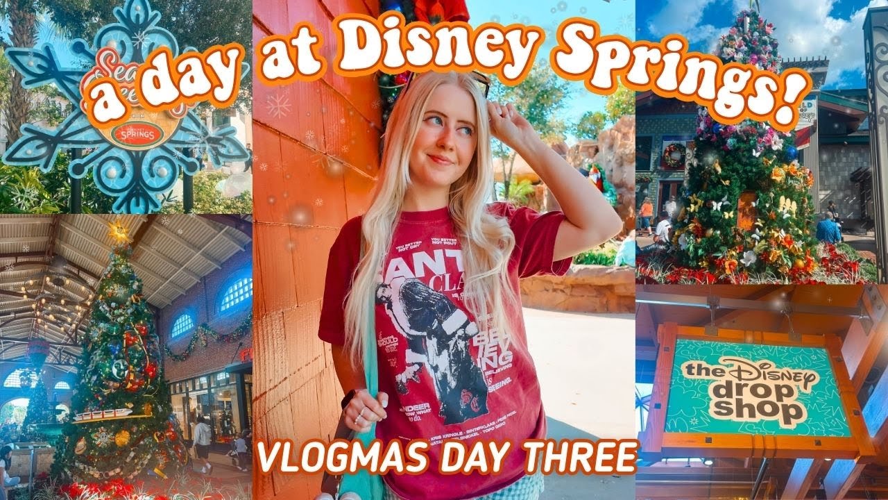 День в Disney Springs! 🎄* праздничный шопинг, подарочные коробки, прогулка под рождественской ёлк...
