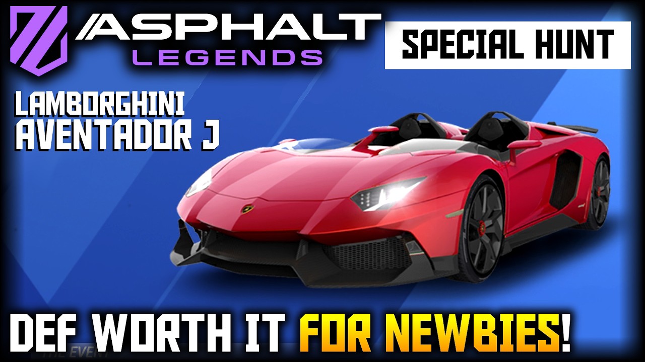 If You're a Beginner... THIS HUNT IS FOR YOU!! - Lambo Aventador J Special Hunt (Asphalt Legends)