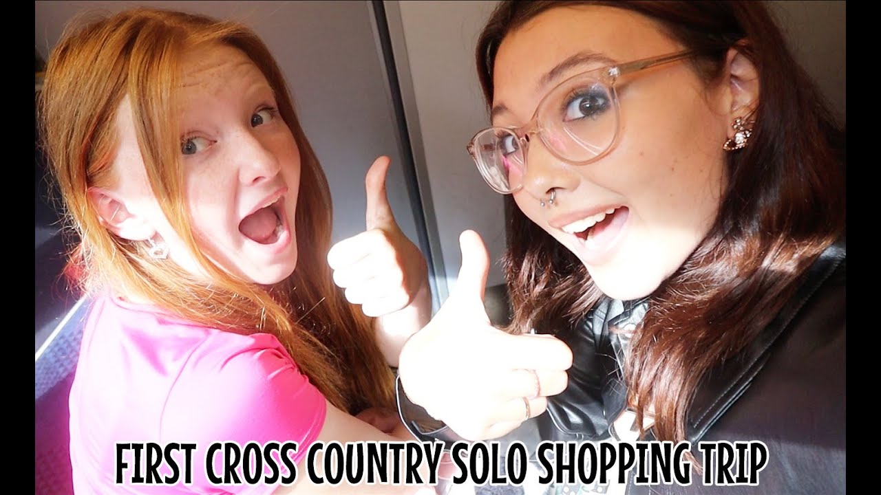 GOING ACROSS COUNTRY SHOPPING ALONE FOR THE FIRST TIME (MISSING OUR TRAIN STOP ON THE WAY HOME 💀)