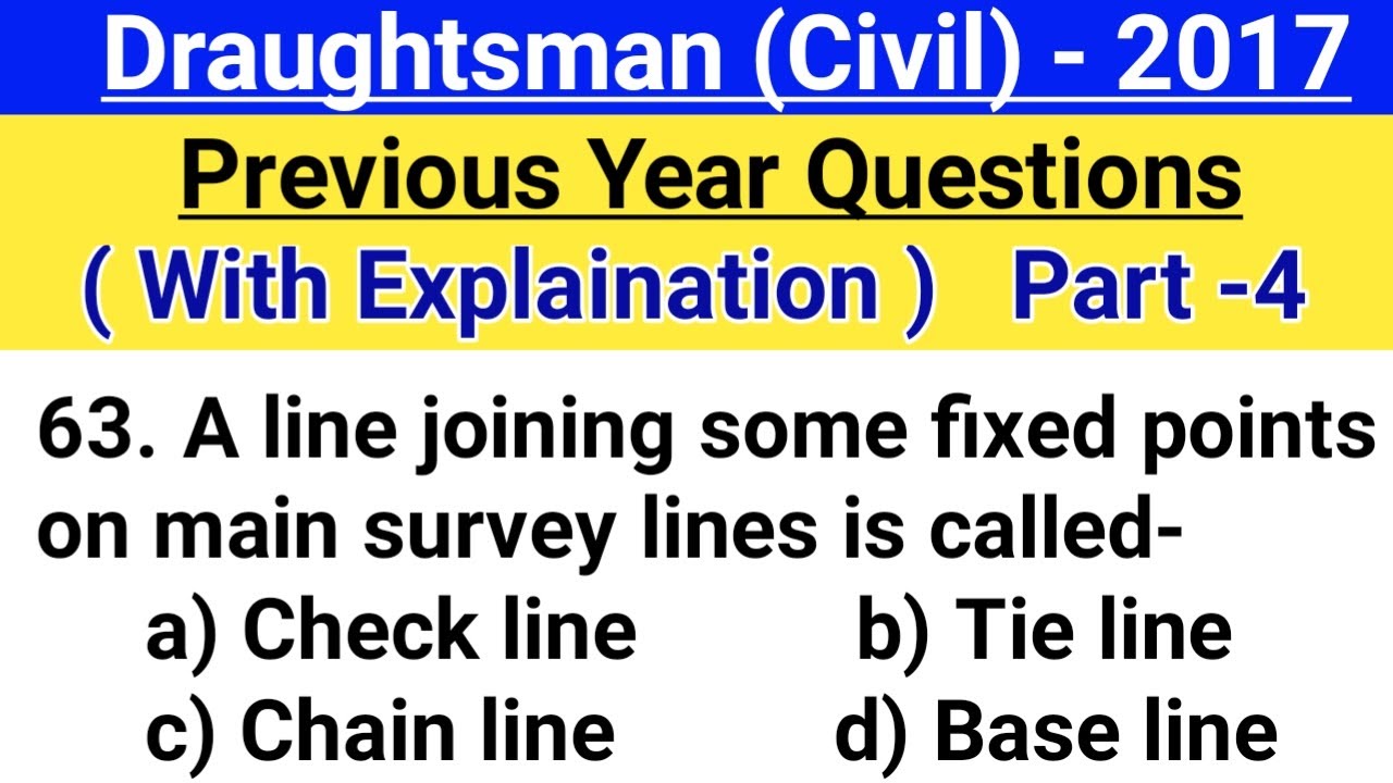 UKSSSC Draughtsman Pyq (Civil) - (Part 4)