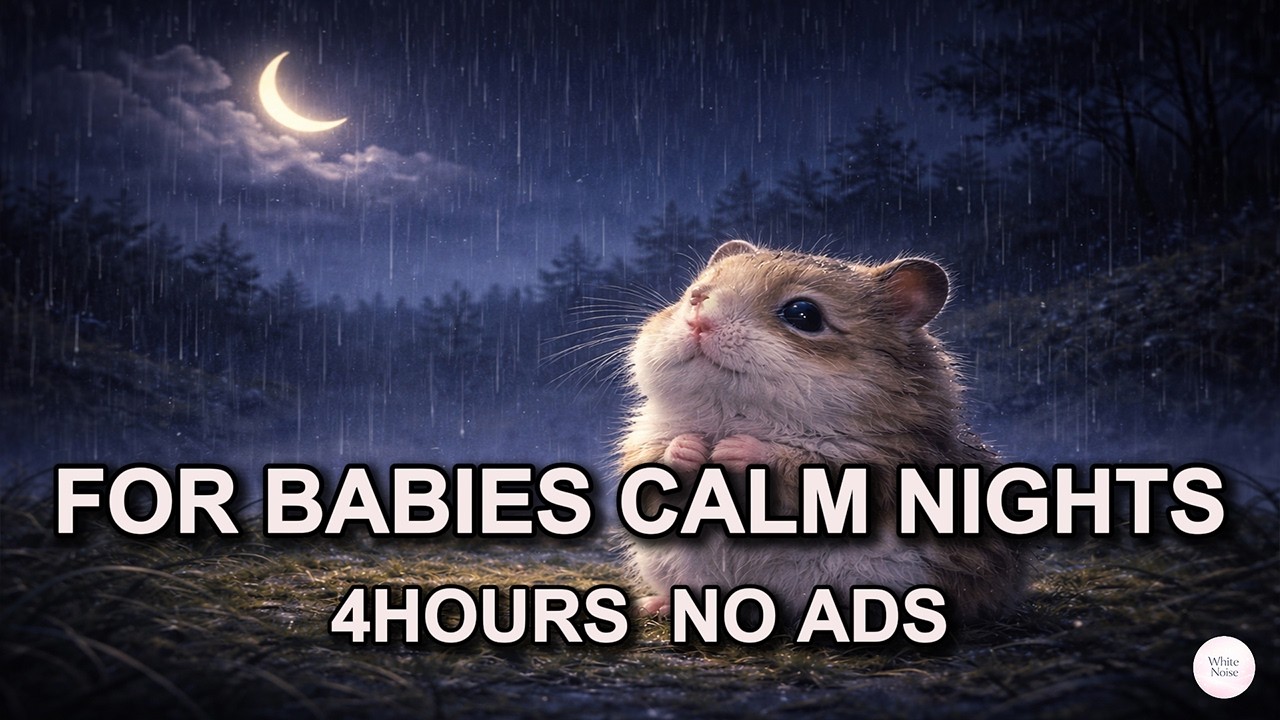 [White Noise] White Noise for Babies Calm Nights 4 Hours No Ads