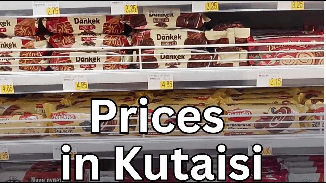 Georgia: Products in Kutaisi supermarket