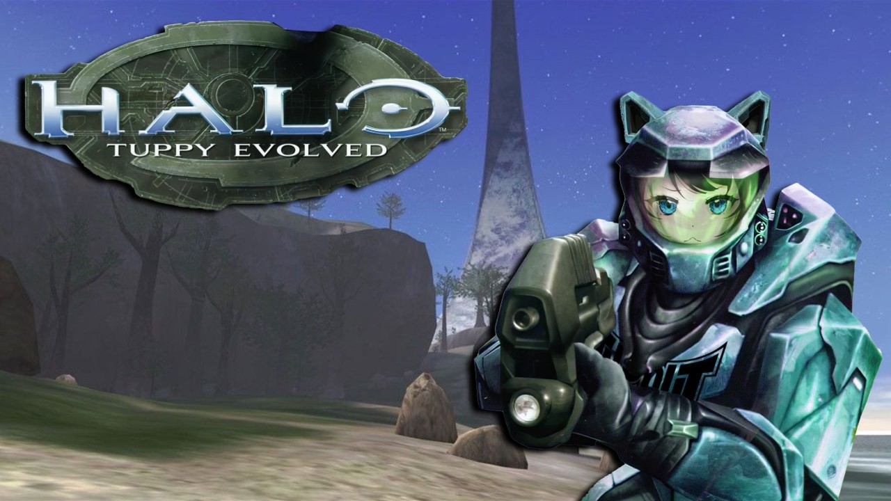 TUPPY BEGINS THE FIGHT! PLAYING HALO: COMBAT EVOLVED FOR THE FIRST TIME!