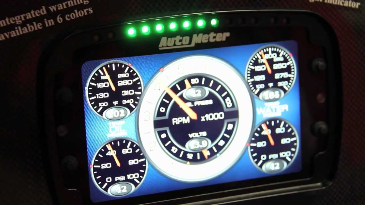 Auto Meter's LCD Gauge display is a whole new level of technology Race Dash at SEMA 2012