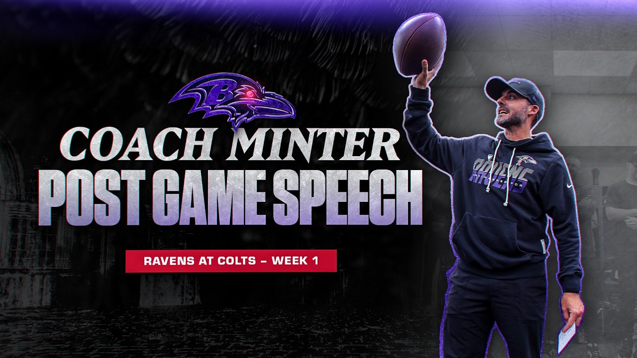 Jesse Minter's Postgame Speech After First Win | Baltimore Ravens