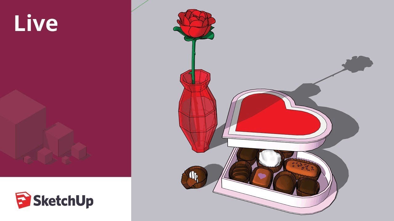 Modeling a Rose Live in SketchUp