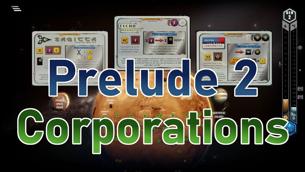 How good are the new Corporations? - Analyzing all NEW Corps in Terraforming Mars Prelude 2!