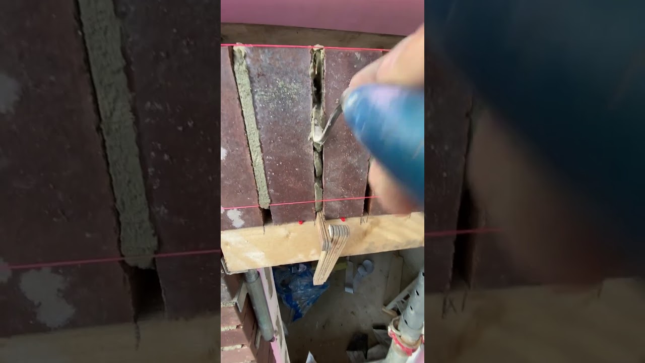 Sturz aus Klinker maueren