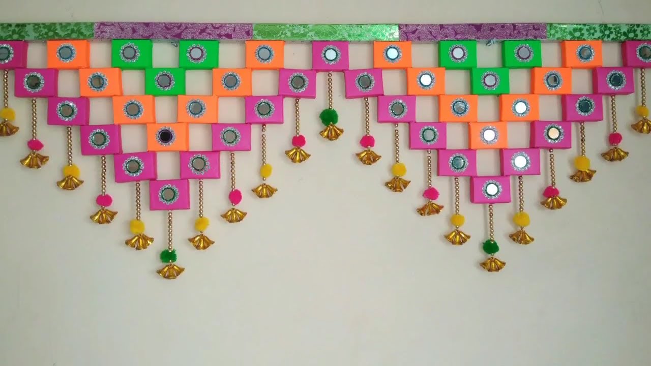 DIY - DOOR HANGING TORAN FROM MATCHBOX MAKING || MATCHBOX CRAFT TORAN DIY || AWESOME TORAN MATCHBOX