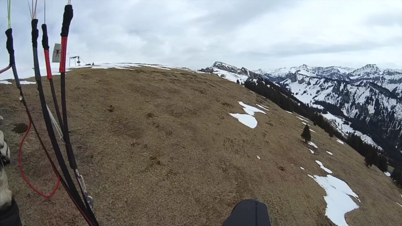 Erstflug Skyman Cross Alps, Größe S bei 90kg belastet