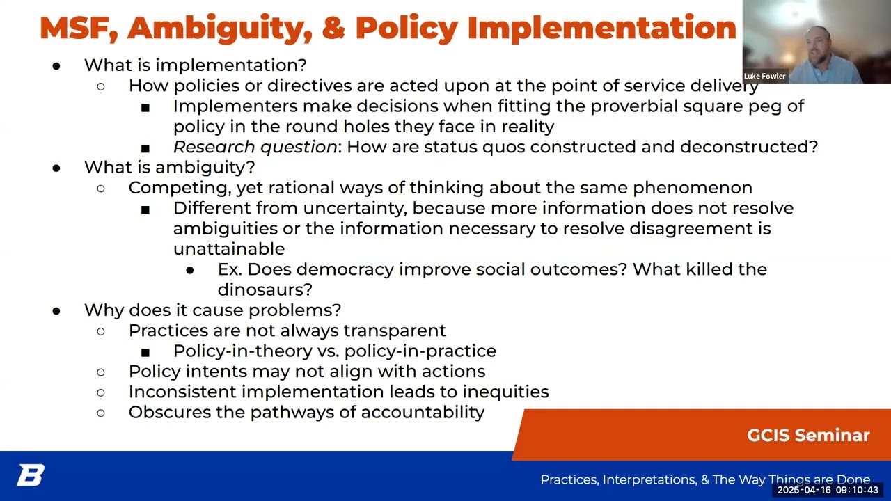 Practices, Interpretations, & The Way Things Are Done