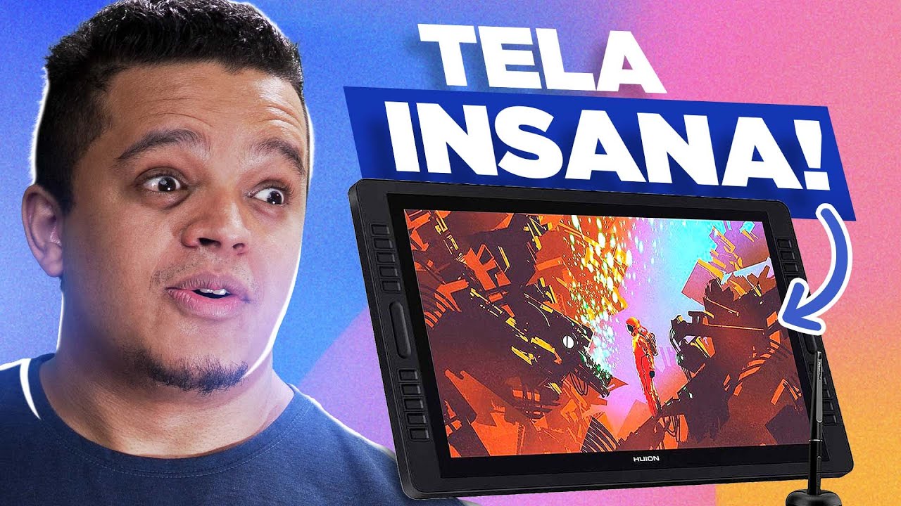 Mesa Digitalizadora com TELA GIGANTE | Review Huion Kamvas Pro