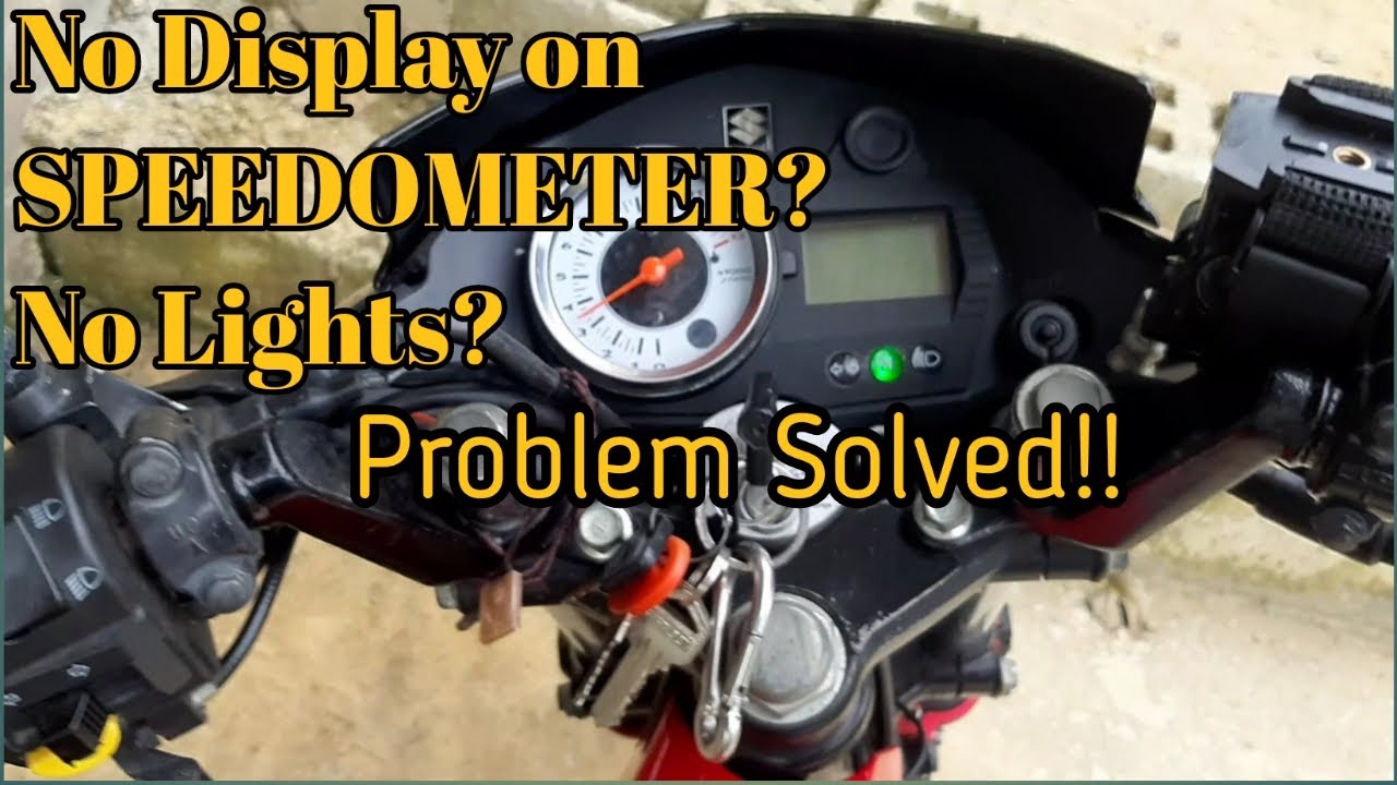 Paano ayusin ang walang display at ilaw na speedometer | no rpm and odometer display |