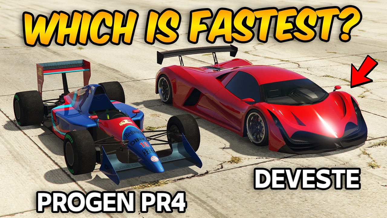 GTA 5 ONLINE - PROGEN PR4 VS DEVESTE EIGHT (WHICH IS FASTEST?) | Formula vs Hypercar