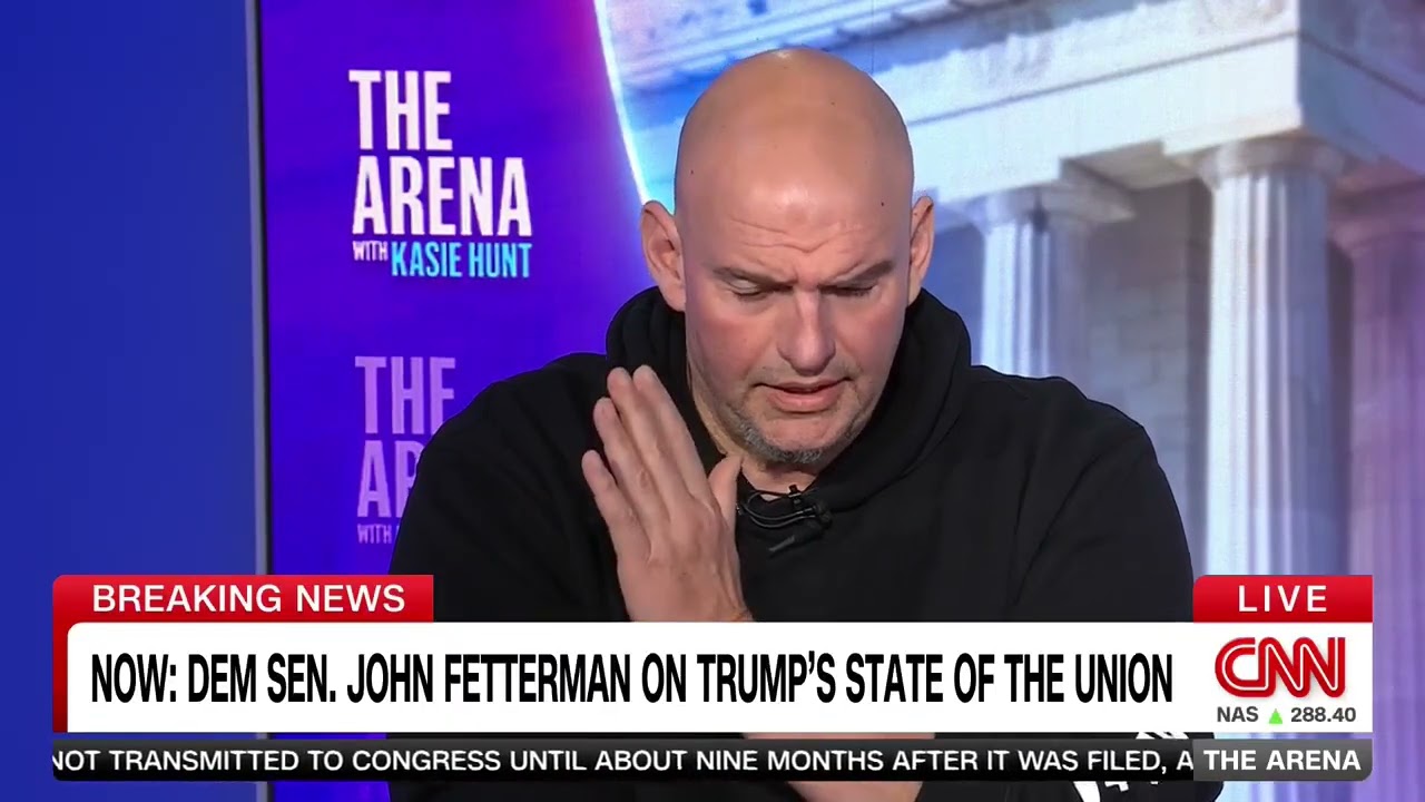 Fed-up Fetterman bristles when asked again if he's switching parties