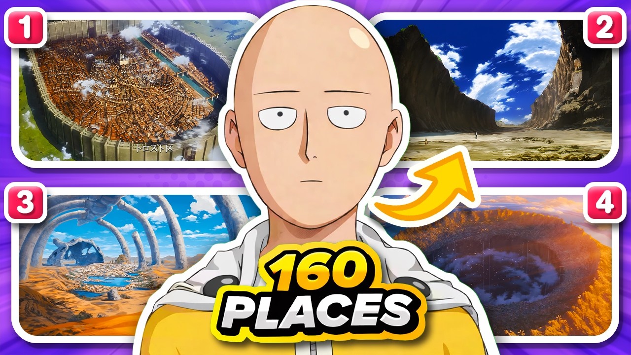 GUESS THE ANIME BY ITS PLACES (Hard - Super Easy) 🔥
