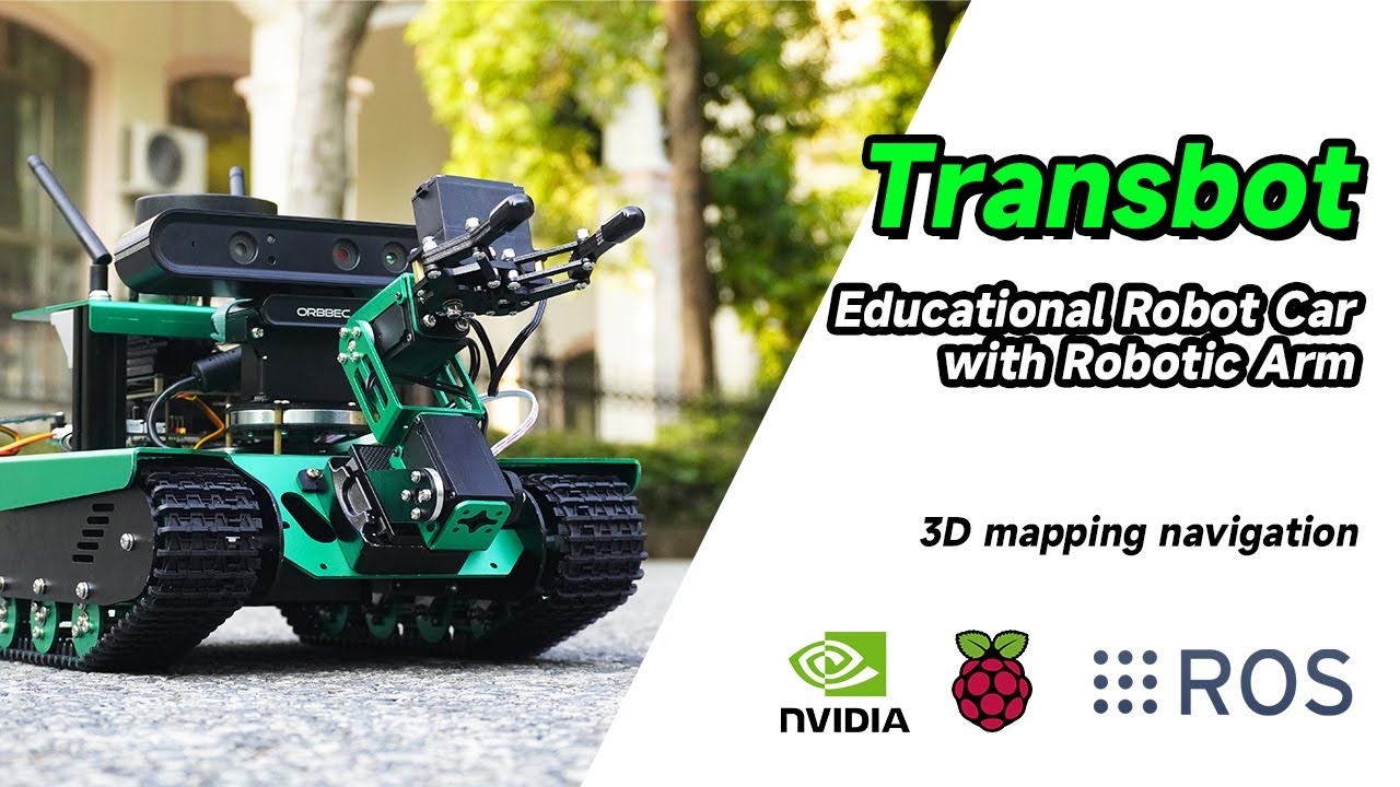 Yahboom ROS Transbot Robot with Lidar Depth camera support MoveIt 3D mapping for Raspberry Pi