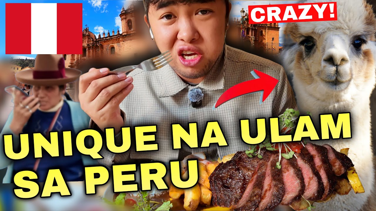 TRYING ALPACA MEAT FOR THE FIRST TIME PERU! ARRIVAL CUSCO 🇵🇪