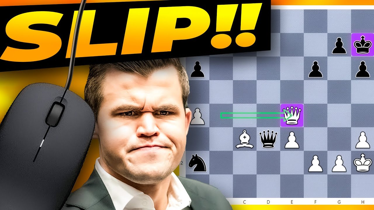 Magnus Carlsen Mouseslips and Loses His Queen (NEW)