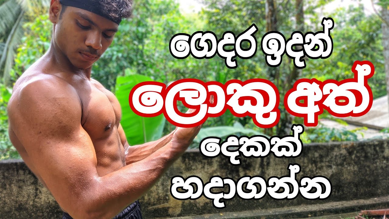 Exercises 5න් අත් ලොකු කරගමු.| Bicep Workout at Home