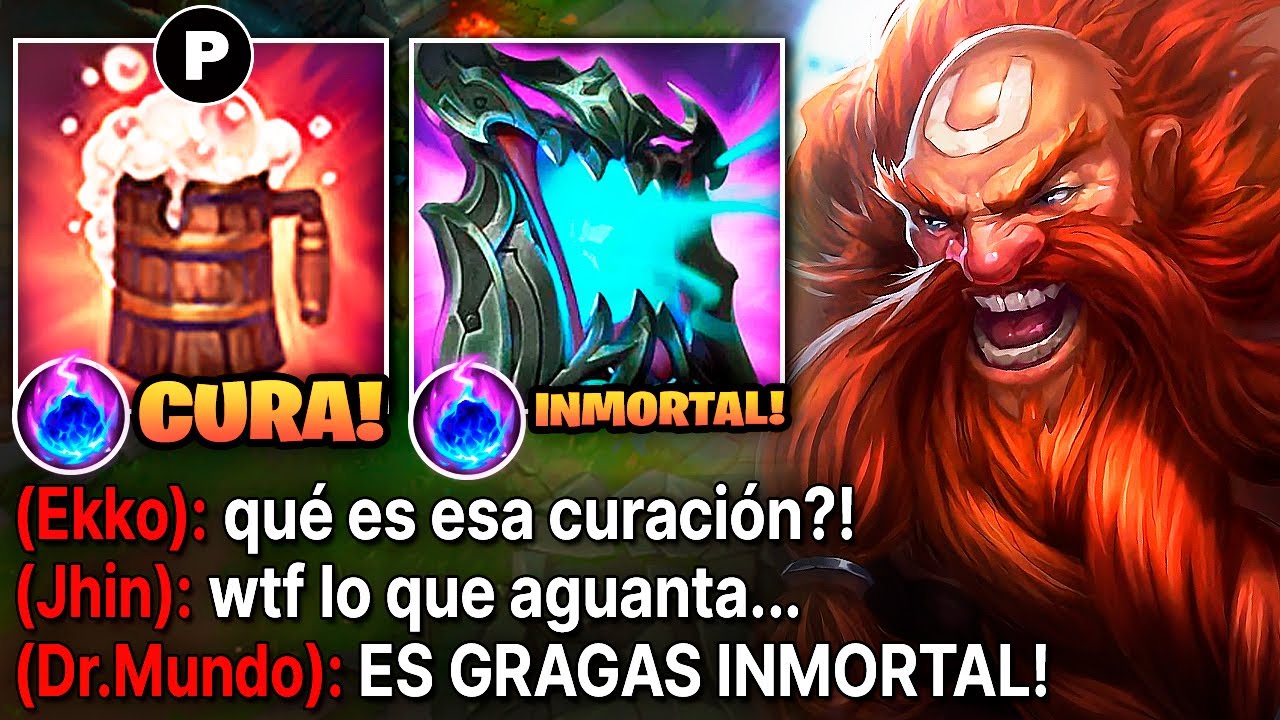 Gragas pero es 100% inmortal para el rival con esta build