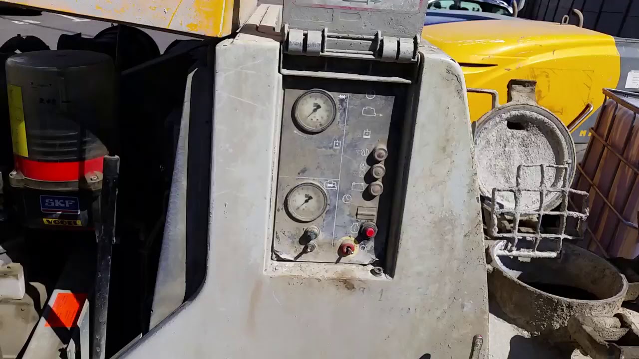 Как управлять воздушными  кранами на Putzmeister M740D