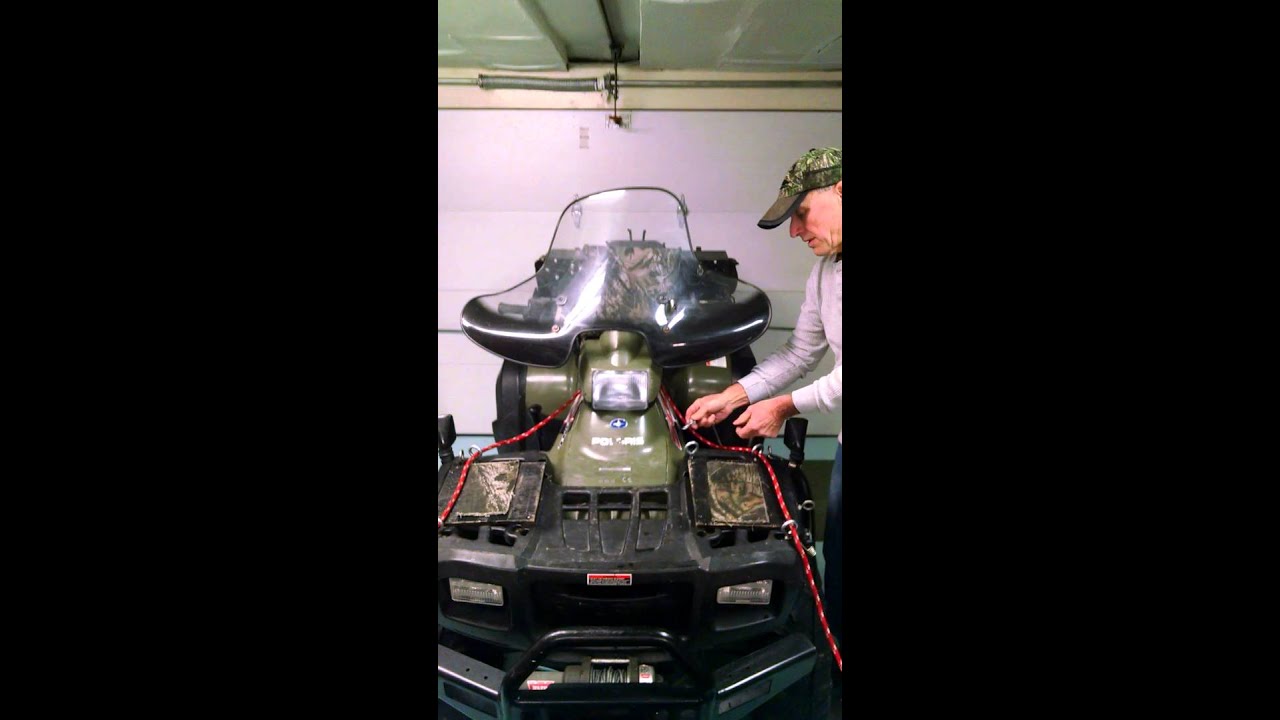 Quad plow angle changes made easy