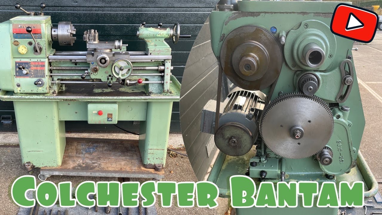 Colchester Bantam Power Cross Feed Lathe Drehmaschine